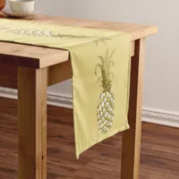 Pineapple Gold Row ID239 Short Table Runner