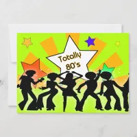 totally 80's retro  party Invitation