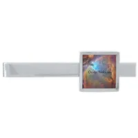 Orion Nebula Space Galaxy Silver Finish Tie Clip