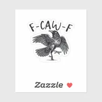 F-Caw-F Essential Retro Classic Sticker