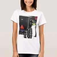 At the Stop Sign, An amish horse T-Shirt