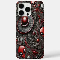 Intriguing Patterns of Alien Life and Encounters iPhone 16 Pro Max Case