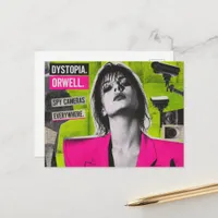 Spy Cameras Are Everywhere Dystopia Collage Postcard