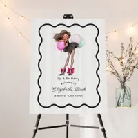 Be Merry Christmas Bachelorette Party Welcome Foam Board
