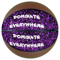 Purple Glitter on Black Dominate Everywhere | Basketball