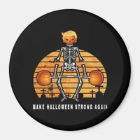 Trumpkin Make Halloween  Again Gym Fitness Funny Magnet