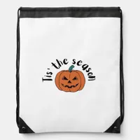 Tis The Season Funny Sloth Design Drawstring Bag
