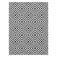 Black and White Striped Op Art Geometric Pattern Tablecloth