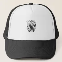 Funny Vintage Crow F-Caw-F Trucker Hat