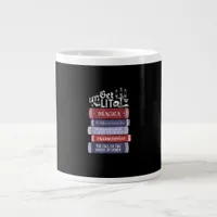 Let's Get Lit - Vintage Horror Book Lover Bookworm Giant Coffee Mug