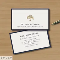 Simple Elegant Luxury Tree Logo Business Card