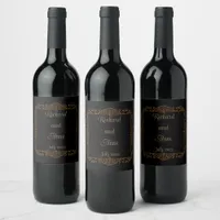 Vintage Victorian Romantic Fairytale Wedding  Wine Label