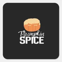 Trumpkin Spice Funny Political Halloween Square Sticker