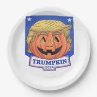 Trumpkin Classic – Funny Halloween Quote Paper Plates