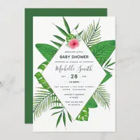 Hawaiian Aloha Luau Baby Shower Invitation