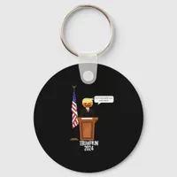 Trumpkin Let's Make Halloween Great Again Classic Keychain