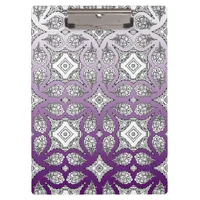 Black and Purple  Mandala Zen  Clipboar Clipboard