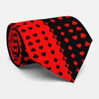 Clubs, spades, hearts, diamonds - cool    neck tie