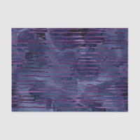 Navy Blue and Purple Striped Pattern Tissue Paper