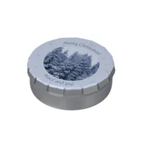 Magical winter forest - christmas sweets candy tin