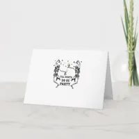Till Death Do Us Party Skeleton Bridesmaid Card