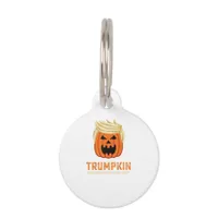 Halloween Trumpkin Funny – Spooky Parody Slogan Pet ID Tag