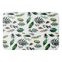 Green Foliage Botanical Nature  Bath Mat