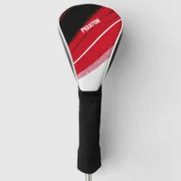 Red and White Golf Head Cover