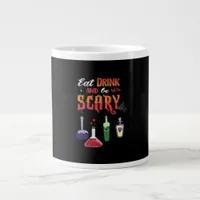 Eat Drink And Be Scary Vintage Art Giant Coffee Mug