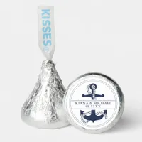 Blue Wave Anchor Wedding V2 Navy/Wht ID836 Hershey®'s Kisses®