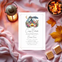 Rustic Camp Bride Bachelorette Weekend Invitation