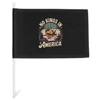 No Kings In America Retro Classic Car Flag
