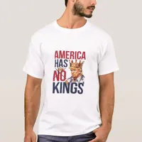 No Kings In America Funny America Has No King Poli T-Shirt