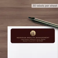 Return Address Labels with Gold Logo