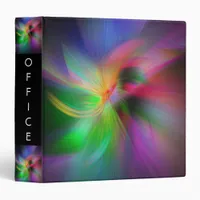 Fireworks of colors - fractal art 3 ring binder