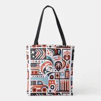 4th of July Generative Pattern Tote Bag