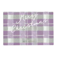 Purple Green Christmas Pattern#7 ID1009 Placemat