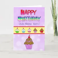 Personalised Happy Birthday to you Card