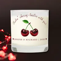 Personalized Cherry Candle 