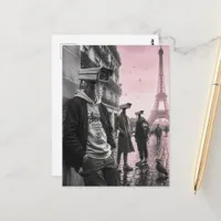 pigeons that became spies in the city of Paris Postcard