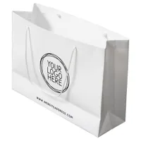 Custom Add Your Logo Website Address Large Gift Bag