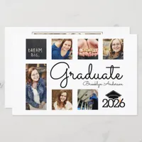 BUDGET 5.5x8.5 Photo Collage Graduate Announcement