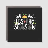 Tis The Season Classic Minimal Clean Car Magnet