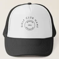 Simple Golf Club Logo Name  Trucker Hat