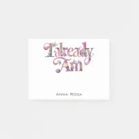 *~* 4 Manifest AP85 Floral Gratitude ALREADY AM  Post-it Notes