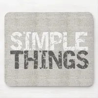 Simple Things Burlap ID184 Mouse Pad