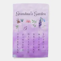 Grandma's Garden  Personalized   Garden Flag