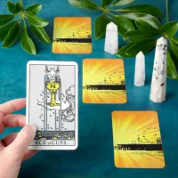 Santa Monica Pier Yellow Sunburst Tarot