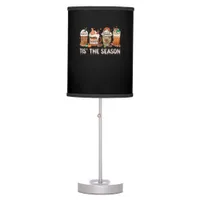Tis The Season Football Pumpkin Spice Halloween Fa Table Lamp