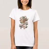 Sparrow and Cherry Blossoms T-Shirt